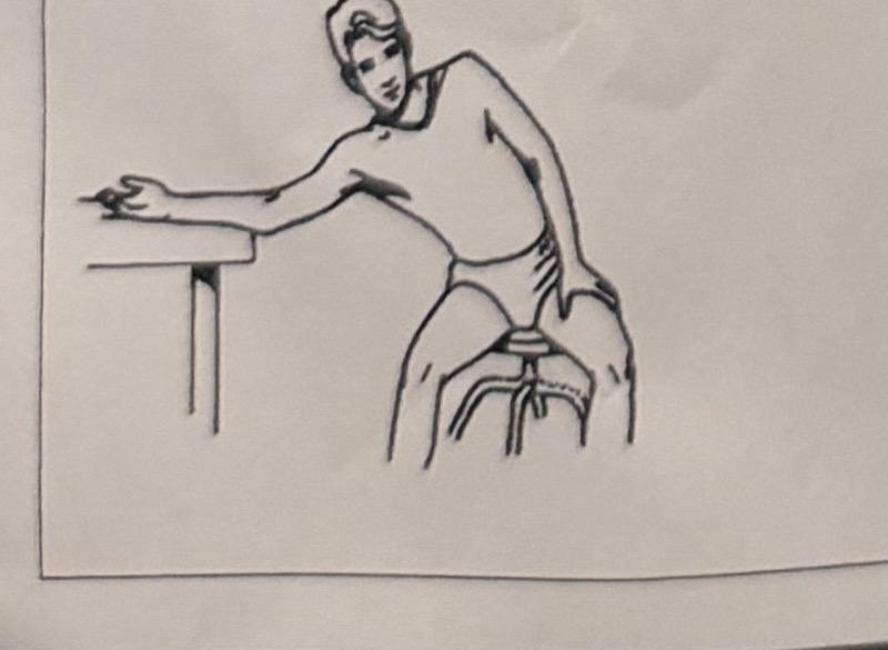 Abduction Table Slide Stretch illustration