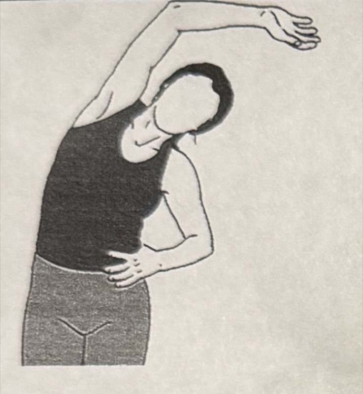 Sidebending Lat Back Stretch illustration